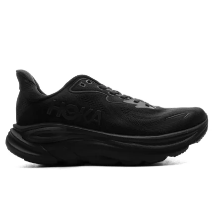HOKA Women’s Clifton 10 Black/Black Running Shoes - Image 1