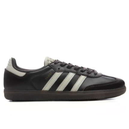 Adidas Women’s Samba OG Aurora Coffee/Off White/Gold Metallic Sneakers - Image 1