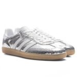 Adidas Women’s Samba OG Silver Metallic/Footwear White/Gum Sneakers - Image 2
